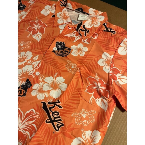 NEW Frederick Keys Baltimore Orioles Minor League Baseball Hawaiian Shirt XL - Picture 3 of 7